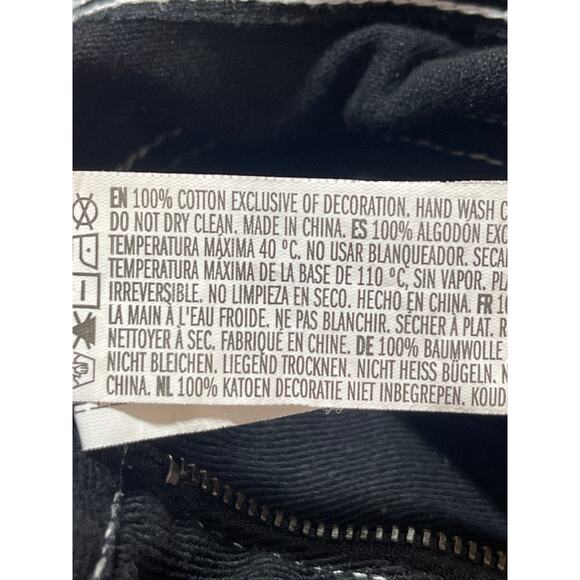 Forever 21 Women's Black High Rise Utility Straight Leg Cargo Denim Jeans Size S - Picture 6 of 6